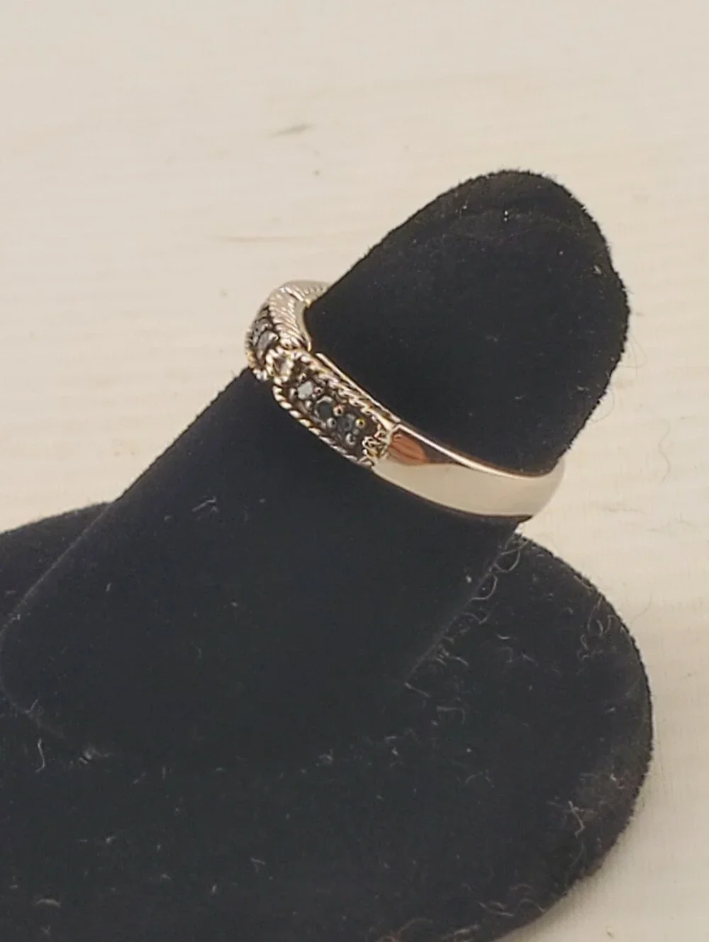 MDJ Sterling Blue Topaz Ring 6